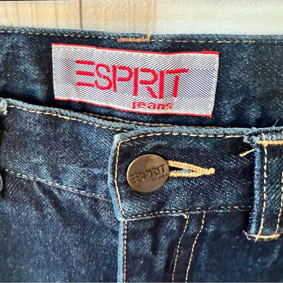 Vtg. ESPRIT Y2K Dark Denim High Waist Mom Jeans - Picture 3 of 9